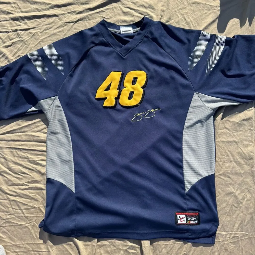 Chase Authentics Jimmie Johnson 48 Team Lowe’s Racing Polyester Shirt Mens Sz XL